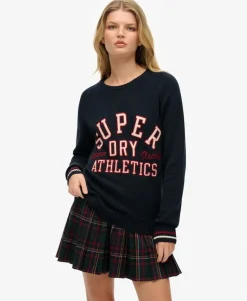 Slouchy Knitted Graphic Crew Jumper