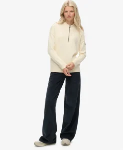 Slouchy Knitted Half Zip