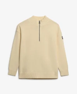 Slouchy Knitted Half Zip
