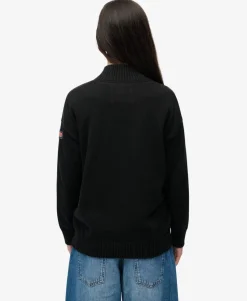 Slouchy Knitted Half Zip