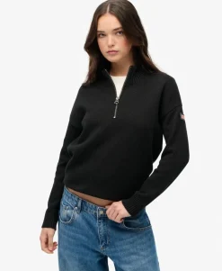Slouchy Knitted Half Zip