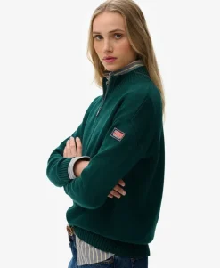 Slouchy Knitted Half Zip