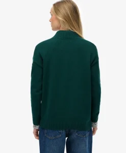 Slouchy Knitted Half Zip