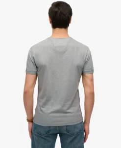 Slub Short Sleeve Jersey Henley Top