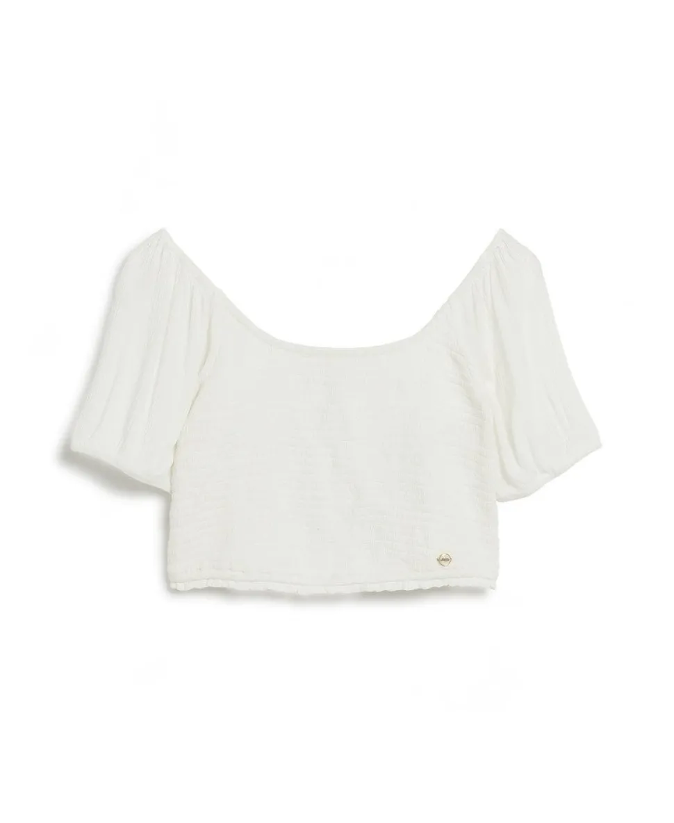 Smocked Woven Top