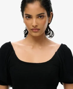 Smocked Woven Top