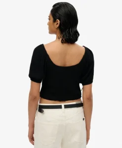 Smocked Woven Top