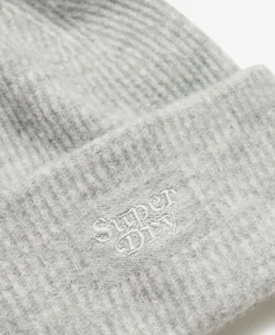 Soft Rib Knit Beanie Hat