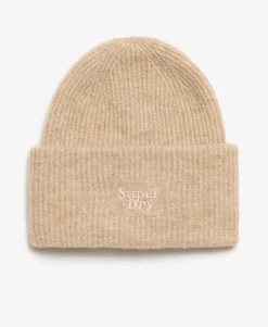 Soft Rib Knit Beanie Hat