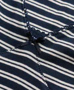 Stripe Ribbed Jersey Maxi Dress