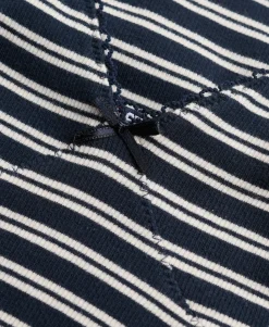Stripe Ribbed Jersey Mini Dress