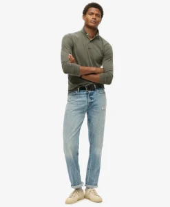 Studios Long Sleeve Jersey Polo Shirt