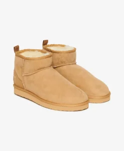 Suede Sherpa Mini Boots