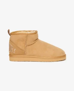 Suede Sherpa Mini Boots