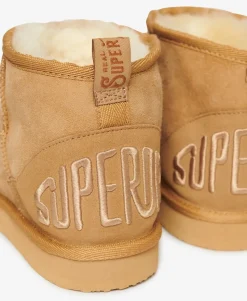 Suede Sherpa Mini Boots