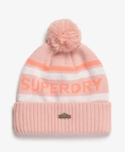 Superdry Logo Knit Beanie Hat