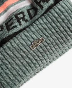 Superdry Logo Knit Beanie Hat