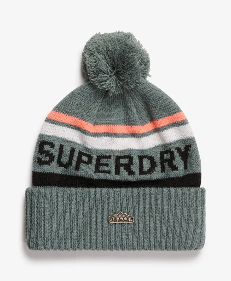 Superdry Logo Knit Beanie Hat