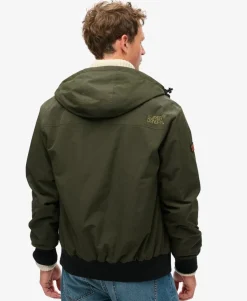 Surplus Nylon Hooded Bomber Jacket