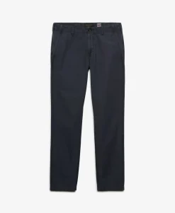 Tapered Washed Chino Trousers