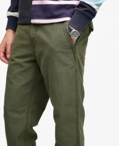 Tapered Washed Chino Trousers