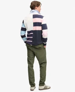 Tapered Washed Chino Trousers