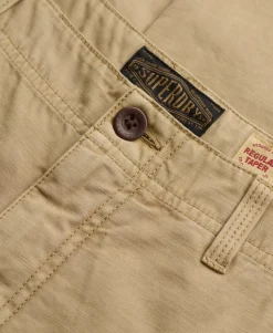 Tapered Washed Chino Trousers