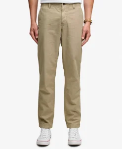 Tapered Washed Chino Trousers