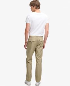 Tapered Washed Chino Trousers
