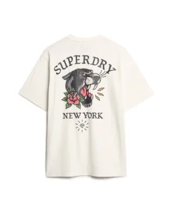 Tattoo Back Graphic Loose T-Shirt
