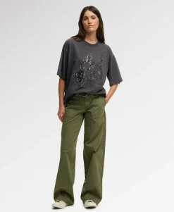 Tattoo Embellished Oversized T-Shirt
