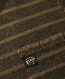 Textured Stripe Pocket T-Shirt