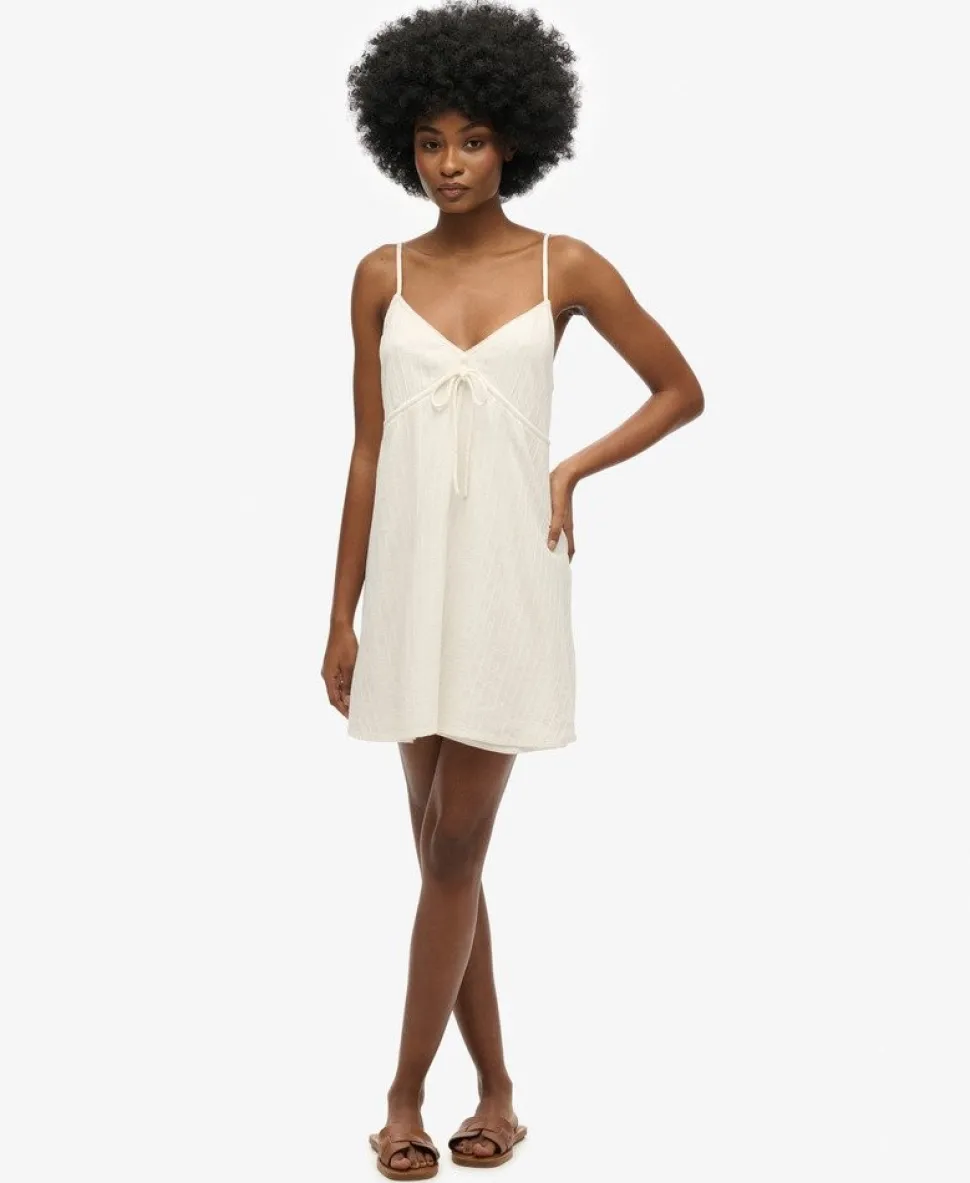 Textured Woven Cami Mini Dress