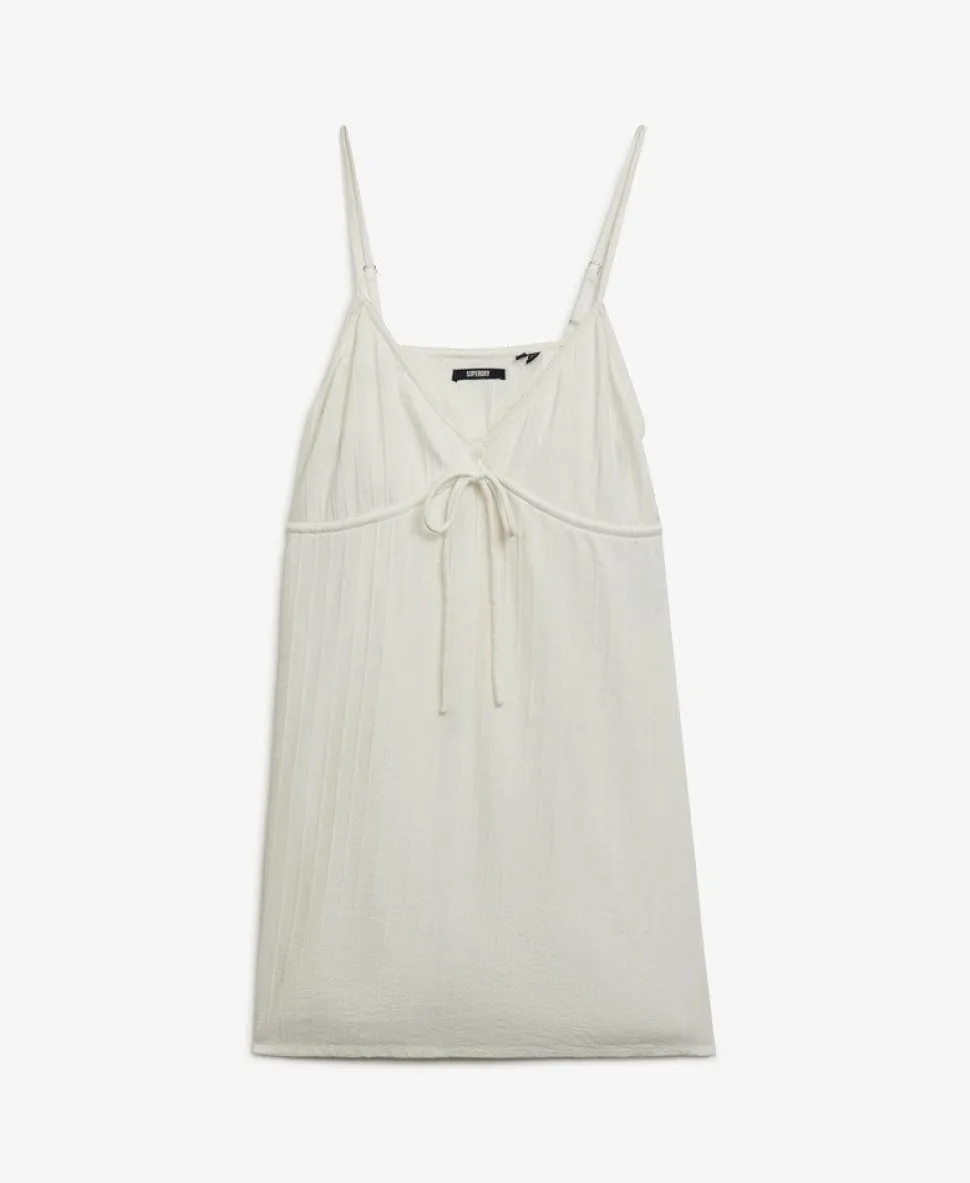 Textured Woven Cami Mini Dress