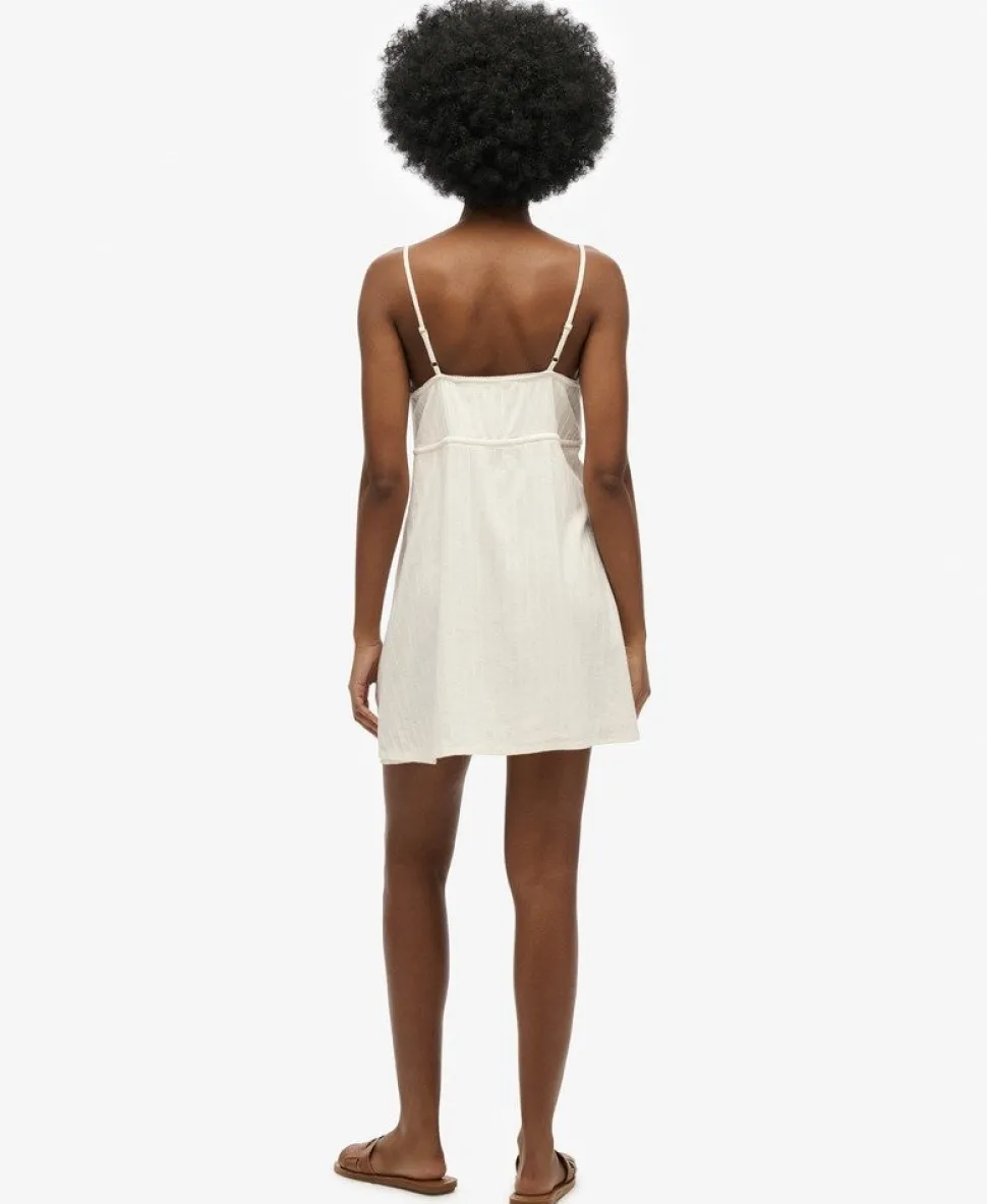 Textured Woven Cami Mini Dress