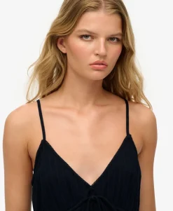 Textured Woven Cami Mini Dress