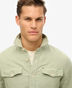 The Merchant Store- Linen Blend Work Shirt
