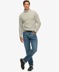 The Merchant Store - Ribbed Roll Neck Jumper