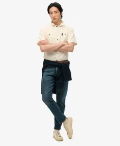 The Merchant Store - Short Sleeve Textured Shirt
