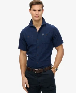 The Merchant Store - Short Sleeve Textured Shirt