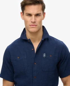 The Merchant Store - Short Sleeve Textured Shirt