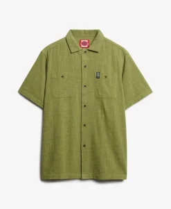 The Merchant Store - Short Sleeve Textured Shirt