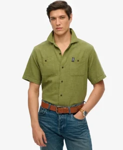 The Merchant Store - Short Sleeve Textured Shirt