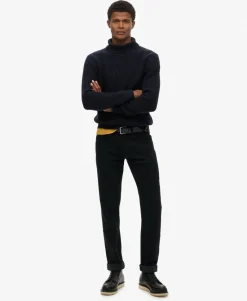 The Merchant Store - Textured Roll Neck Jumper
