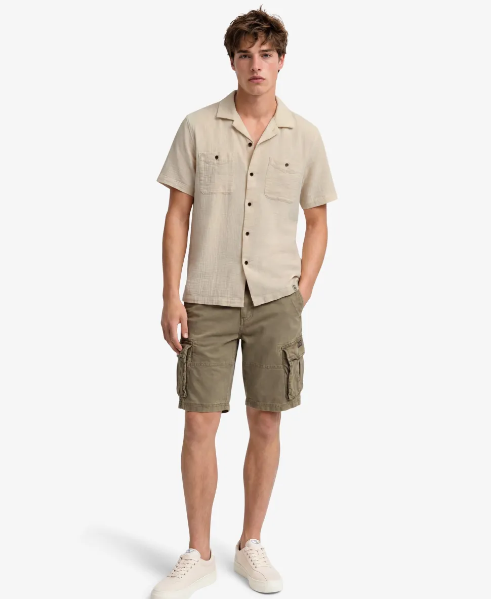 The Merchant Store - Textured Short Sleeve Shirt