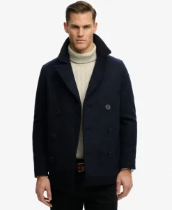 The Merchant Store - Wool Blend Pea Coat