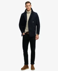 The Merchant Store - Wool Blend Pea Coat