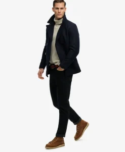 The Merchant Store - Wool Blend Pea Coat