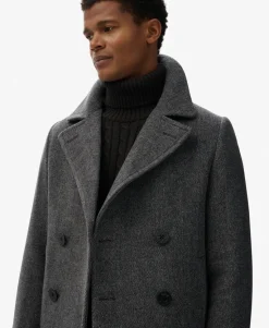 The Merchant Store - Wool Blend Pea Coat