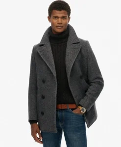 The Merchant Store - Wool Blend Pea Coat